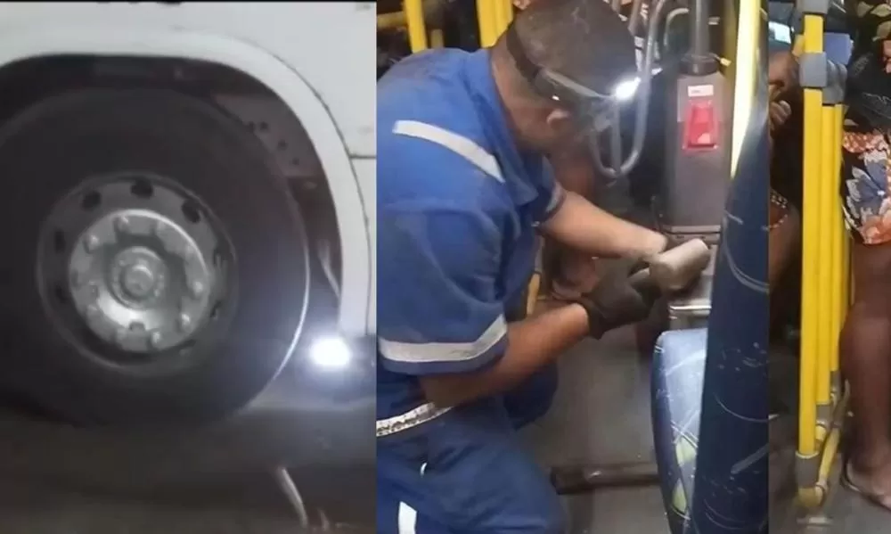 Mulher com obesidade fica presa em catraca e ônibus precisa ser desmontado para retirá-la