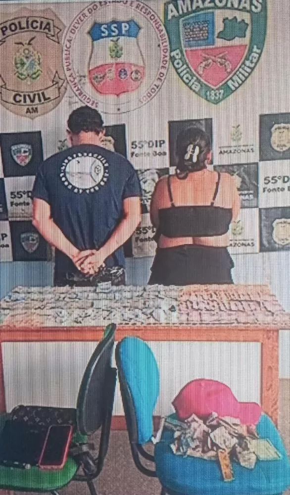 Casal é preso por tráfico de drogas em Fonte Boa, no interior do Amazonas
