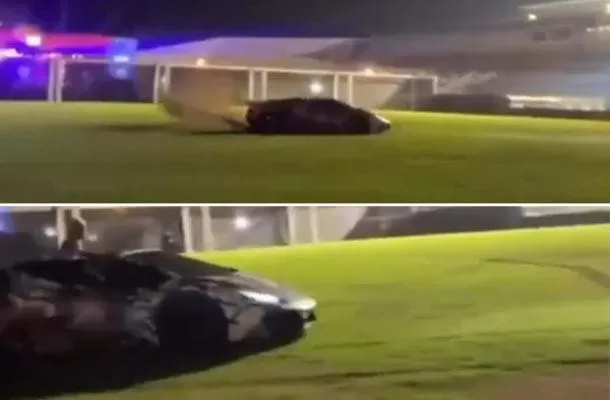 Mc Ryan SP é preso por manobras com carro no gramado do estádio do XV de Piracicaba