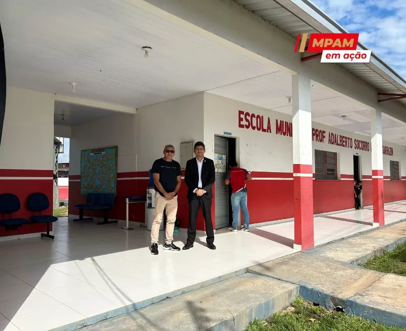 Ministério Público constata abandono de obras durante inspeção em escola de São Sebastião do Uatumã